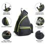 Custom Logo premium sports travel cross body sling bag waterproof luxury men's badminton pickleball paddle racket bag