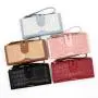 2024 New Style Stone Pattern Long Wallet Retro Folding Multi-Card Holder Zipper Coin Purse Wallet For Women