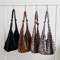 women's cross body bag simple large capacity fluffy bag new products popular leopard print single shoulder tote bag