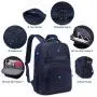 2022 LOVEVOOK fashion Bookbag Vintage waterproof women school bags Travel Daypack 15.6in laptop backpacks