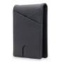 Vintage mens leather money clip bifold card holder slim leather carbon fiber money clips for men