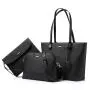 Lovevook 2022 luxury high quality 3pcs purses and handbags for ladies large capacity PU leather women's tote bags