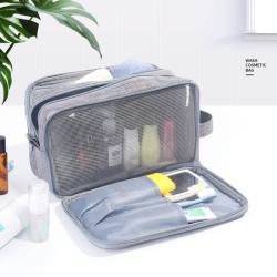 Dry And Wet Separation Net Red Cosmetic Bag Portable Wash Bag Portable Travel Storage Bag