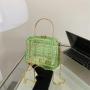 Summer fashion box bag chain handbag transparent diamond crossbody evening bag women bag handbags for young girls sac main femm sac pochette femme