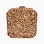 Factory Direct Sale Box Clutch Evening Bag Crystal Luxury Anchor Pattern Square Clutches for Women