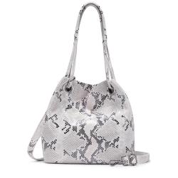 REALER 2021 OEM cusotom logo bags Real Genuine Leather womens Shoulder Bags Ladies Totes Hand bags Snake Pattern Women Handbags