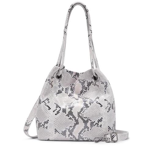 REALER 2021 OEM cusotom logo bags Real Genuine Leather womens Shoulder Bags Ladies Totes Hand bags Snake Pattern Women Handbags