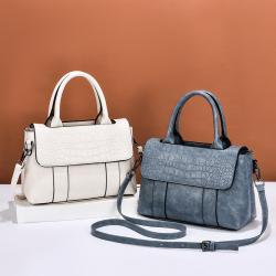 2024 Ladies' Purses Custom Logo PU Leather Handbag Modern Casual Tote Shoulder Crossbody Messenger Bag Handbags for Daily Use
