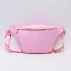 Keymay RTS Stock Low MOQ New Fashion Sling Bag Large Black Jumbo Fanny Pack Cheat Waist Belt Bag Nylon Waist Bag for Women