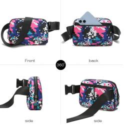Fanny Belt Bag Waist Pack Crossbody Bags Bum Bag for Running Hiking Travel Workout Adjustable Strap for Women Sports & Outdoors