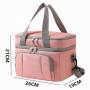 Adult Fitness Lunch Box Insulated Lunch Bag Large Cooler Tote Bag for Men Women Double Deck Cooler Bag