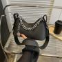Trend High Quality Chain Bag Handbag Tote Small Handbag Female 2024 New Simple Casual Crescent Bag Vintage Shoulder Bag