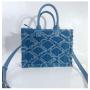 Canvas Bag Women'S Summer High Fashion Shoulder Underarm College Students Tote Denim Bag