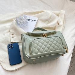 Wholesale custom logo cosmetic bag women travel multi-purpose pu leather square makeup bag