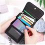 XL173 Genuine Leather Korean Style Women's Short Wallet Ladies Coin purse Hot Sell Small Card Holder rfid multi-card