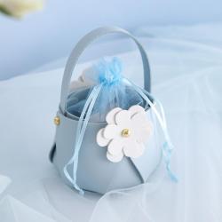 DC023 Gift Bag Packaging Box PU Wedding Decoration Candy Bag Flower Hand Gift Box Packaging Box for Wedding Birthday Party