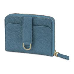 Small Wallets Women RFID Blocking Slim Bifold Leather  Wallet Zipper Coin Purse