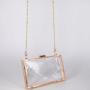 2024 Ladies clutch Purses Fashion Jelly Handbags Transparent Chain Shoulder Box Hand Bag For Women bolsos para mujeres