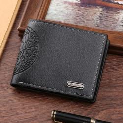 men's wallet, money clip, card holder, multi-functional soft leather wallet, multiple card slots, large capacity men's wallet