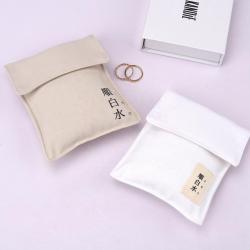 Custom Logo Printed Cotton Linen Comb Cosmetic Packing Envelope Dust Pouch Envelope Cotton Gift  Bag
