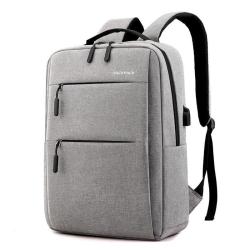 ZF073 Custom Logo Shoulder Bag New Simple USB Charging Backpack Men Women Leisure Travel Business Computer Bag Waterproof