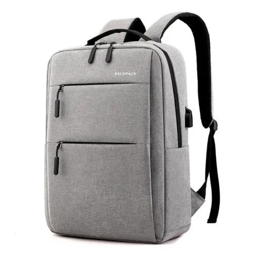 ZF073 Custom Logo Shoulder Bag New Simple USB Charging Backpack Men Women Leisure Travel Business Computer Bag Waterproof