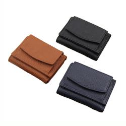 Fashionable woman western leather wallet genuine leather rfid blocking minimalist slim women wallet ladies purse