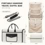 LOVEVOOK 2024 New hanging garment duffel suit business waterproof Overnight Bag with Shoes Bag Hanging Suitcase Travel bag
