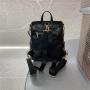 Multi-functional Nubuck Leather Material  Backpack Shoulder Handbag With Hotfix Rhinestone Backpack With Zipper
