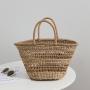 High Quality Summer Holiday Fashion Mesh Bucket Beach Bags Women Straw Woven Tote Bag Handbags Ladies Large Sea Beach Straw Bag