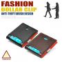CNL001 Mens Genuine Leather Wallet Slim RFID Blocking Wallets With Money Clip For Mens Design Credit Card Holders