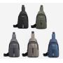 ZR855 Man Chest Bag New Waterproof Shoulder Bag Sports Travel Crossbody Leisure Solid Color Print logo Business High Quality Bag