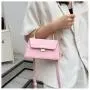 ZR766 Women's Bags Fashion Girl PU Leather Solid Color New Small Square Bag Simple Zipper Shoulder Crossbody Bag Female Party