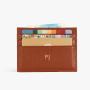 leather id card holder RFID blocking customized logo men card holder wallet
