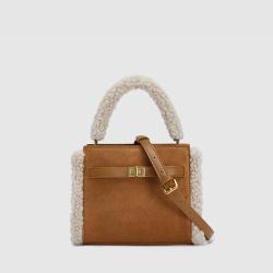 2024 New Fashion Shoulder Bags Hot Sale Popular Latest Design Fur Edged Handbags For Women