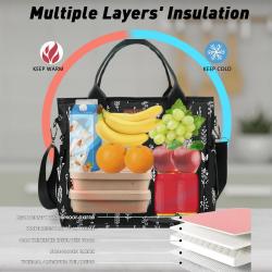 New Trend Insulated Reusable Lunch Bag Adult Large Lunch Box for Women and Men with Adjustable Shoulder Strap Cooler Bag