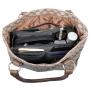 Cosmetic Bag For Women Double Zipper Makeup Bag Toiletries Grooming Kit Large Nylon Travel Insert Organizer Handbag Purse