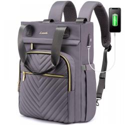 2023 Fashion Quilted Business School Daypack Teacher Nurse Tote Bag Travel High Quality Laptop Backpacks for Women with USB Port