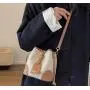 ZR788 Women's Bags Fashion PU Girl Retro Small Square Bag Simple Button Shoulder Lady Crossbody Phone Bucket Bag Female Party