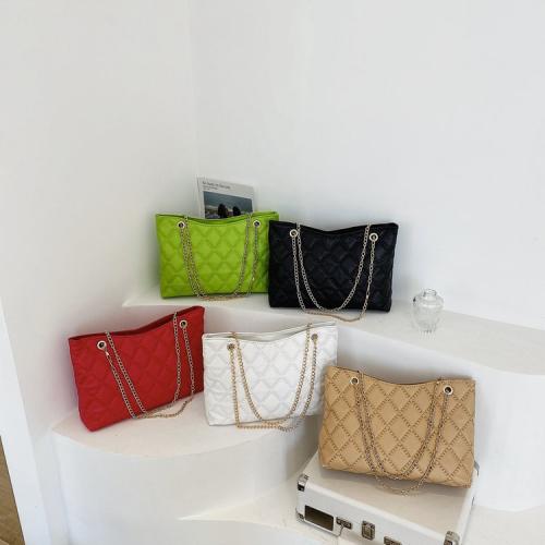 Large Capacity Chain Women Designer Bags Diamond Lattice Tote Fashion Bolsas Para Mujer Softface Stylish Bags For Women