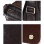 Vintage Men's casual handbags crossbody shoulder bag genuine leather bags brown retro cow leather bags for men