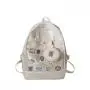 Fashion customized nylon Ita bag clear transparent girls shoulder backpack bag
