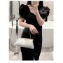 Ladies velvet party clutch bag purses dinner black dress long handbag evening dinner clutch handbags for women wholesale
