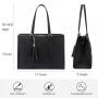 LOVEVOOK high quality 2pc/set PU leather Canvas Laptop Tote bag School shopping Casual handbag Shoulder Crossbody Bags for Women