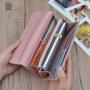 2021 new design ladies pu leather wallet wholesale fashion leather teen women trendy coin luxury wallet