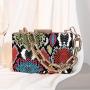 New Snake Pattern One Shoulder Retro Acrylic Chain Box Small Square Bag