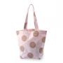 Custom Logo Printed Cotton Tote Bag Personalized Initial Canvas Beach Travel Handle Gift Shipping Bag for Women