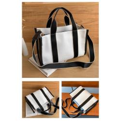 ZF218 Explosive Korean Fashion Canvas Bag Ins Large Capacity Handbag Female Single Shoulder Diagonal Crossbody Tote Bag