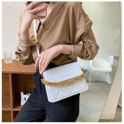 KBW336 Wholesale Women Bag New Popular Diamond Lattice Chain Small Square Bag Fashion PU Ladies Shoulder Crossbody Bag