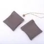 8*8 Cm Custom Logo Pu Leather Jewelry Pouch Cosmetic Mini Watch Ring Packaging Bag Storage Gift Leather Pouch